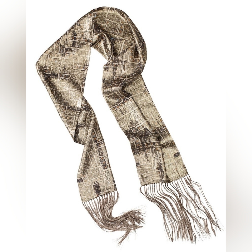 NWOT H&M x Isabel Marant fringed silk scarf